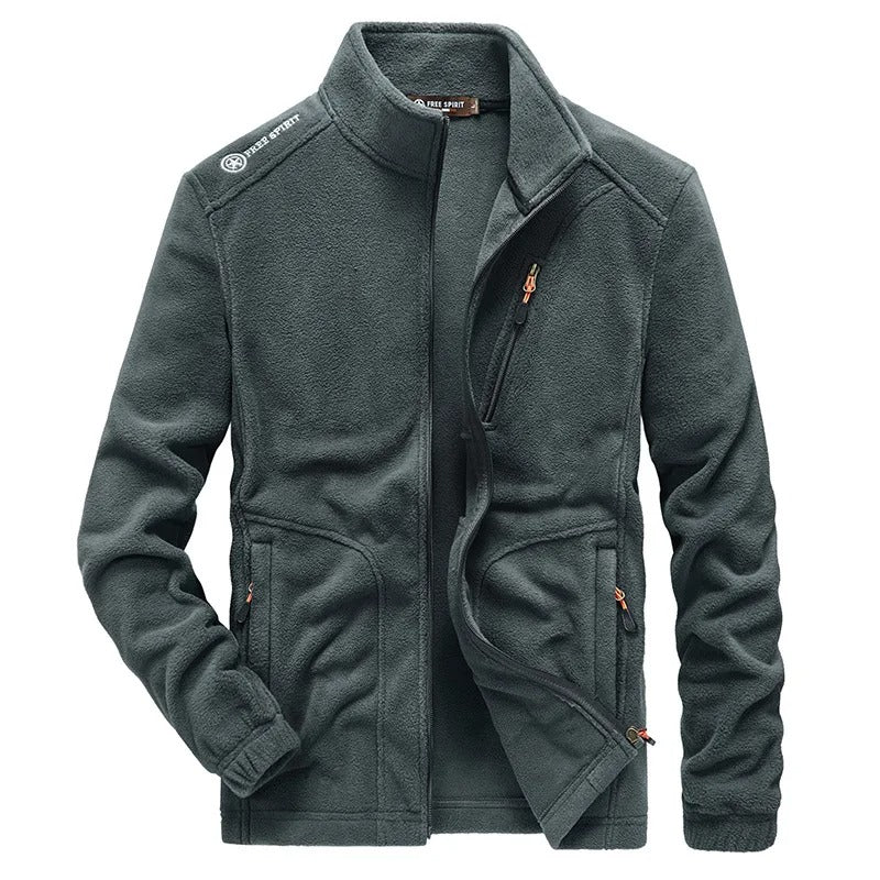 Fleece Herenjas Met Rits – Warme Outdoor Tussenjas Met Sportieve Uitstraling