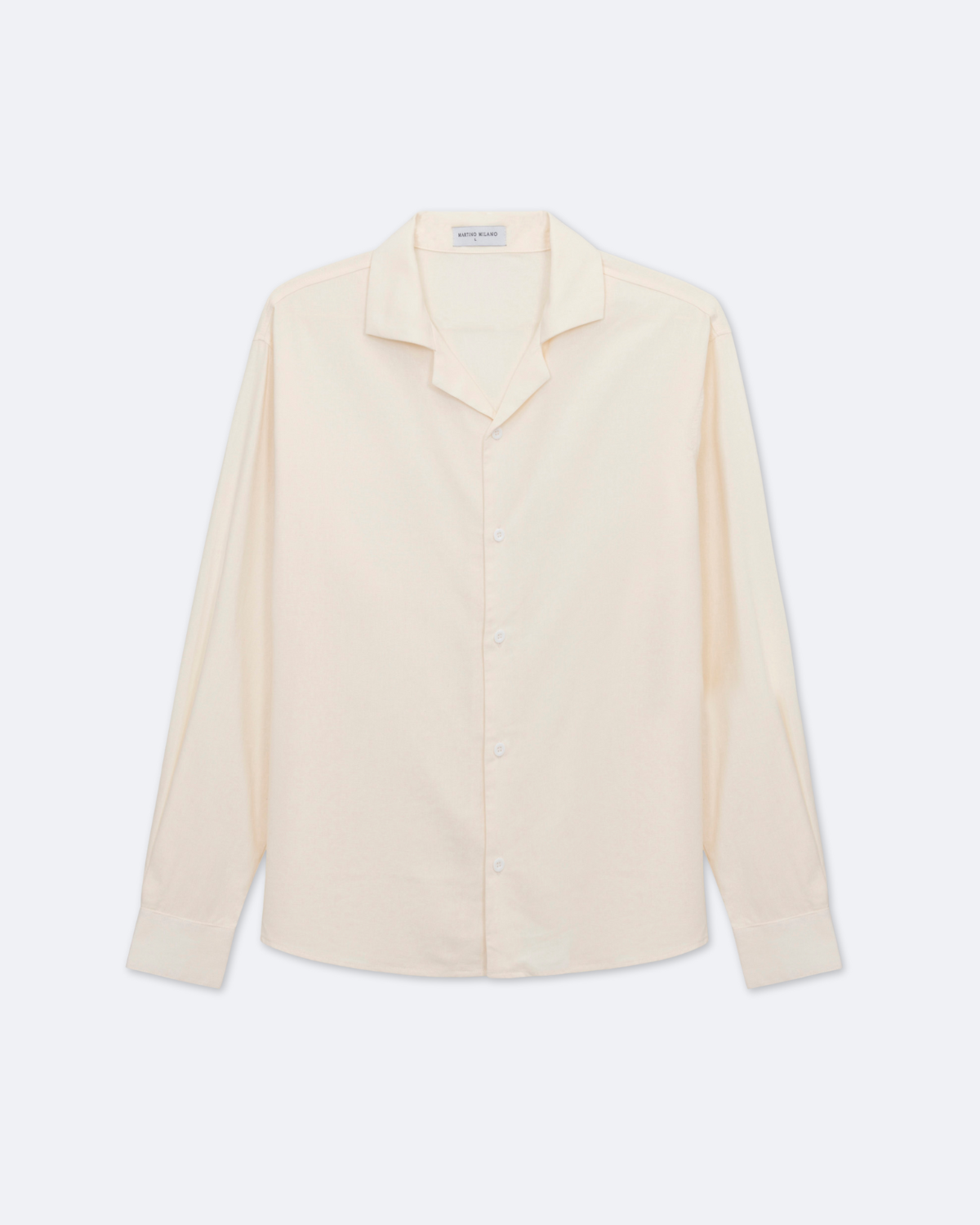 Gestreept Herenshirt Met Lange Mouwen – Open Kraag, Ademend & Voorjaar & Zomer