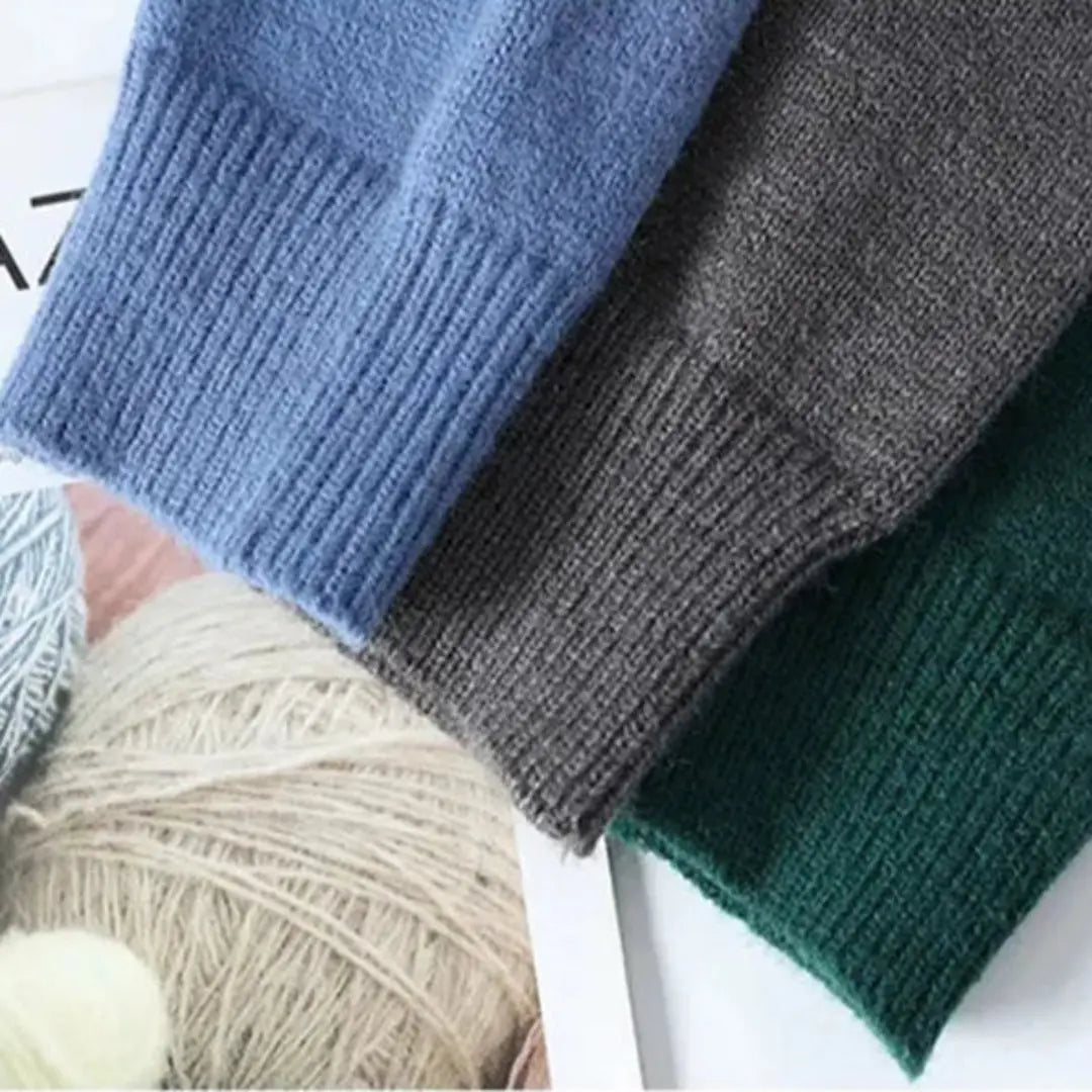 Heren Gebreide Trui Met Patchwork En Kabelpatroon