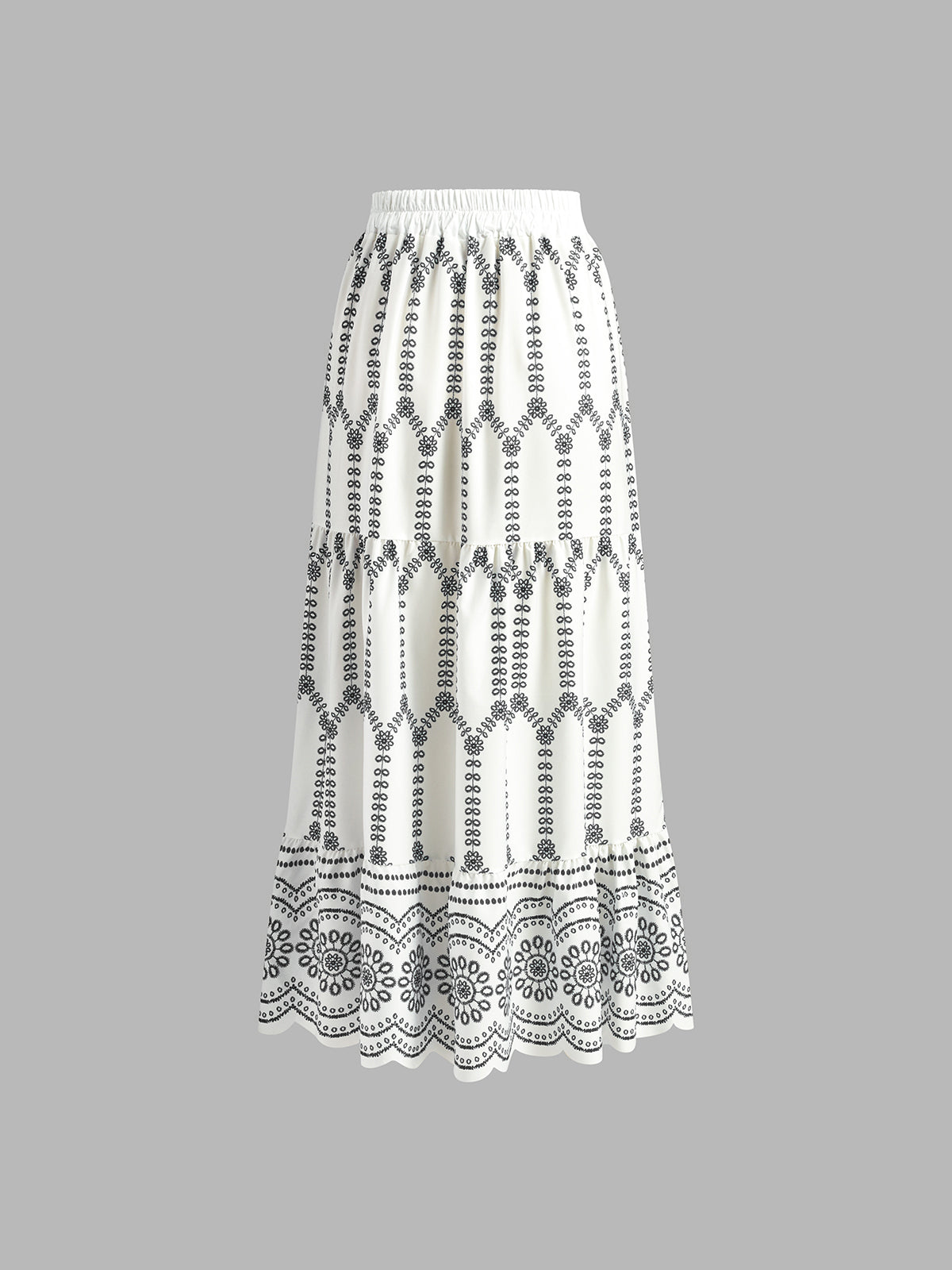 Elegante Geprinte Mouwloze Rokset Voor Modebewuste Dames – Zachte Stof, Speelse Strik & Perfect Voor Zomeruitjes Of Feestelijke Gelegenheden.