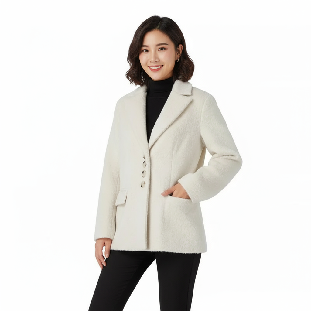 Premium Wollen Trenchcoat Dames