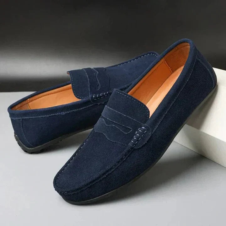 Heren Instapper Suède Look – Slip-On, Comfortzool & Voorjaar & Zomer