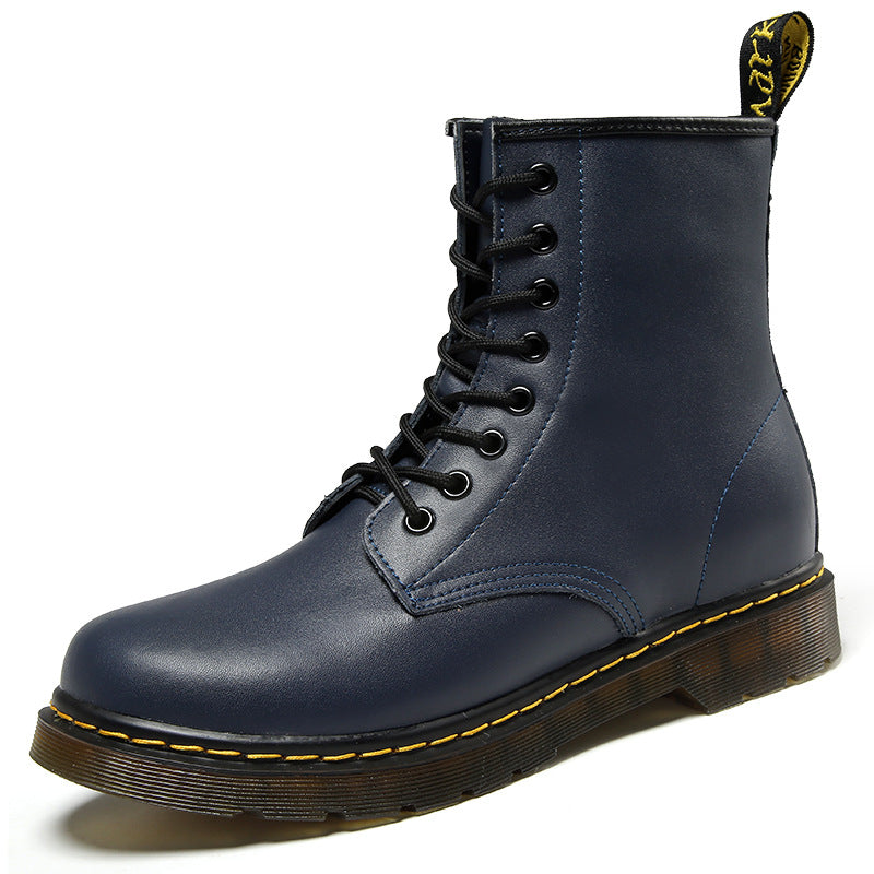 Uniseks Veterboot Met Gladde Finish – Antislipzool, Vetersluiting & Herfst & Winter