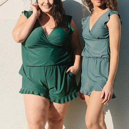 Wrap Badpak Met Bloemenprint – Flatterend En Vrouwelijk Stranditem