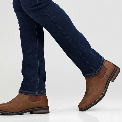 Heren Chelsea Boots Met Elastische Zijkant En Nette Afwerking