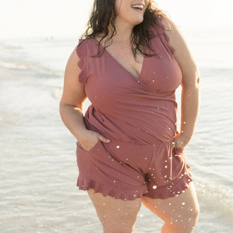 Wrap Badpak Met Bloemenprint – Flatterend En Vrouwelijk Stranditem