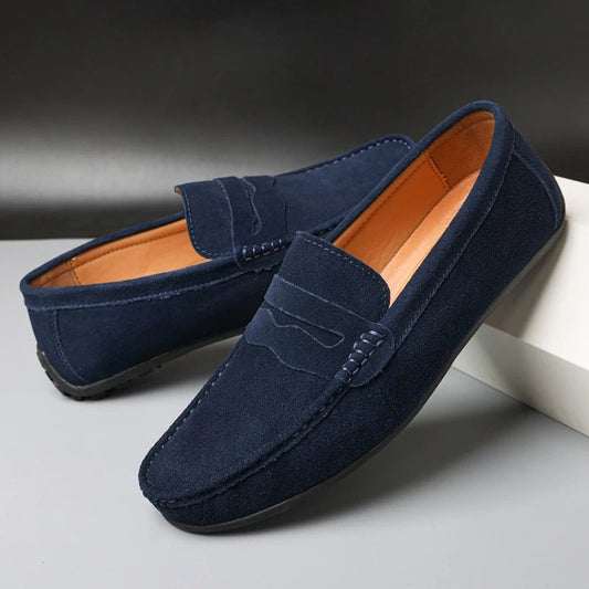 Heren Instapper In Suède Look – Slip-On Comfort, Ademend & Perfect Voor Zomer