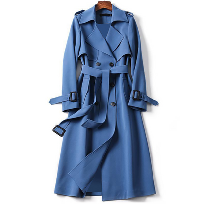 Lange Trenchcoat Met Ceintuur – Elegante Musthave Voor Herfst En Lente