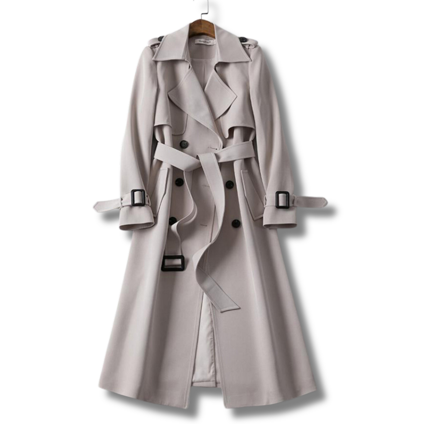 Lange Trenchcoat Met Ceintuur – Elegante Musthave Voor Herfst En Lente