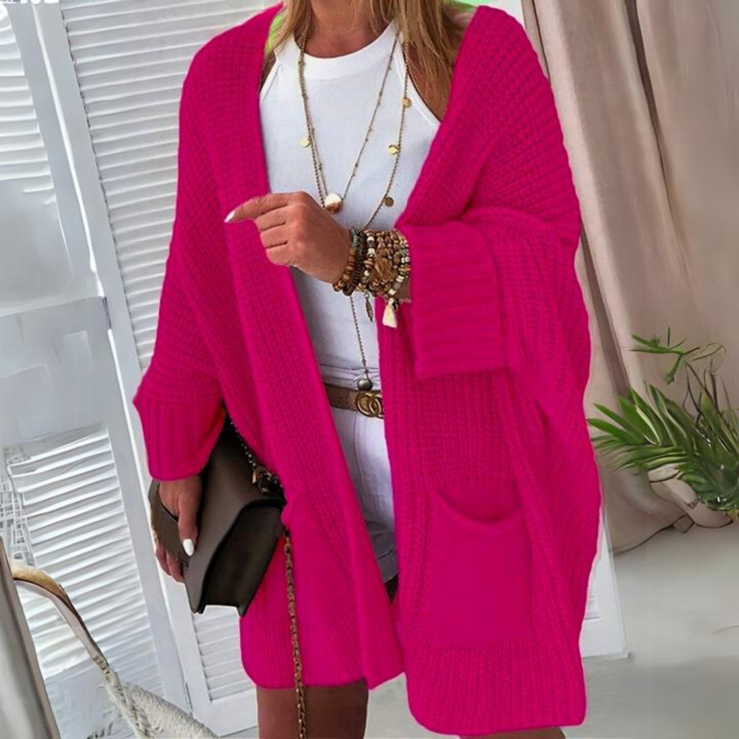 Oversized Gebreid Vest Met Zakken – De Perfecte Laag Voor Nonchalante Stijl