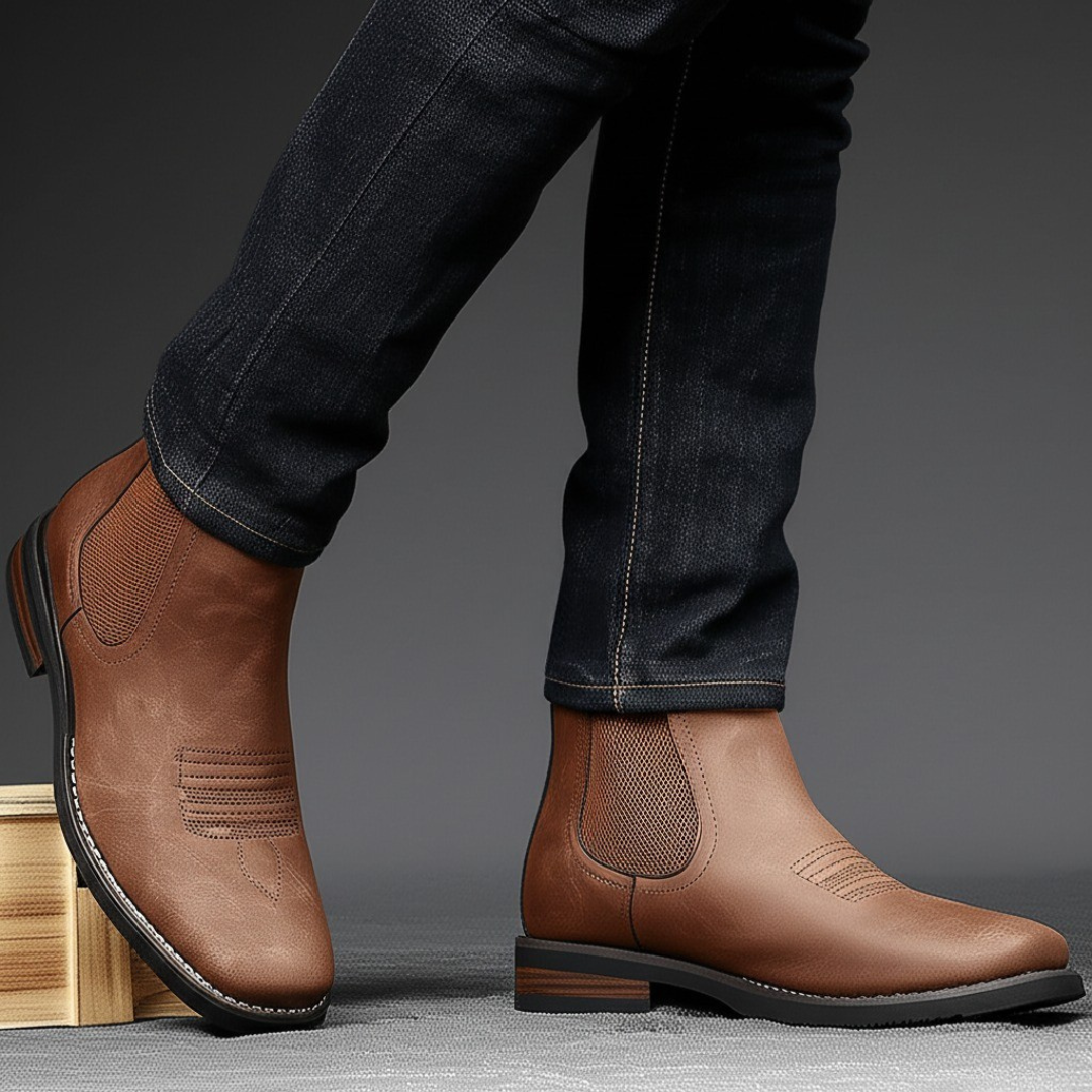 Heren Chelsea Boots Met Elastische Zijkant En Nette Afwerking