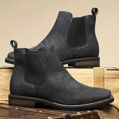 Heren Chelsea Boots Met Elastische Zijkant En Nette Afwerking