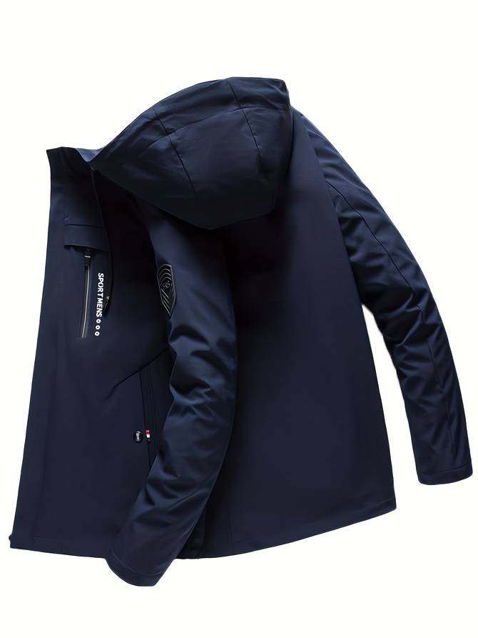 Gevoerde Herenjas Met Capuchon – Waterafstotend En Sportief Design Voor Koude Dagen