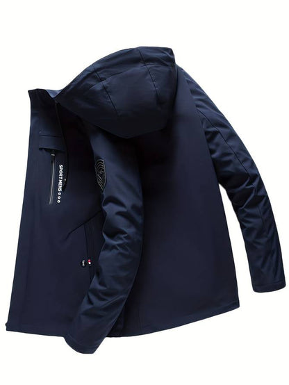 Gevoerde Herenjas Met Capuchon – Waterafstotend En Sportief Design Voor Koude Dagen