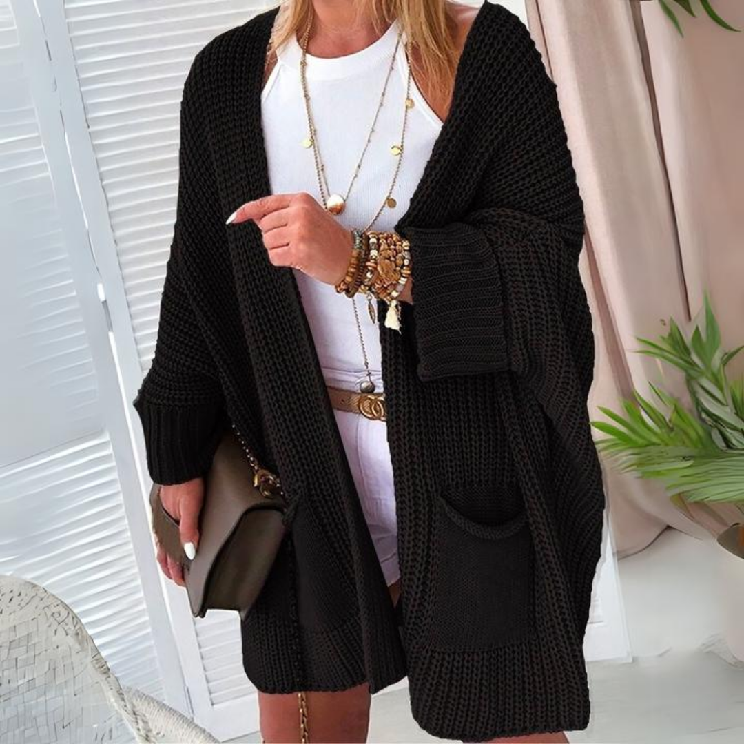 Oversized Gebreid Vest Met Zakken – De Perfecte Laag Voor Nonchalante Stijl