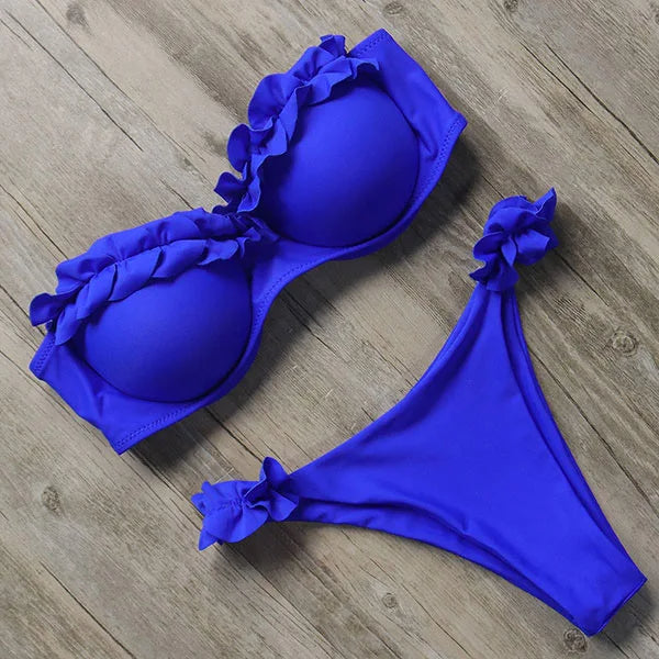 Bikini voor dames – strapless in verschillende prints en kleuren – zomer en strand