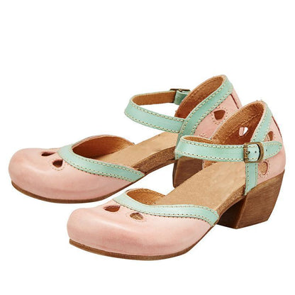 Charmante Retro Sandalen Met Open Details – Speels En Vrouwelijk Design