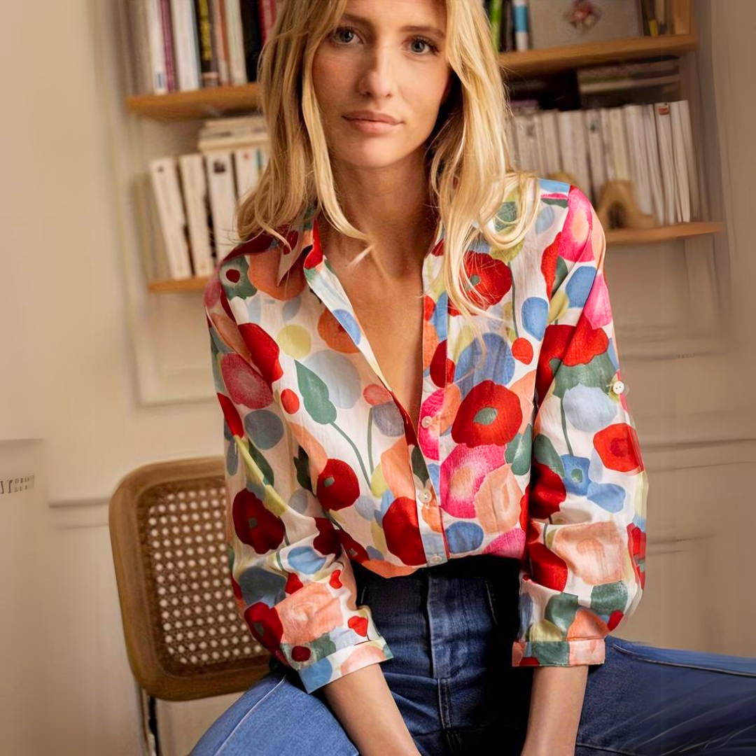 Statement Blouse Met Bloemenprint – Stijlvol En Expressief Voor Elke Dag