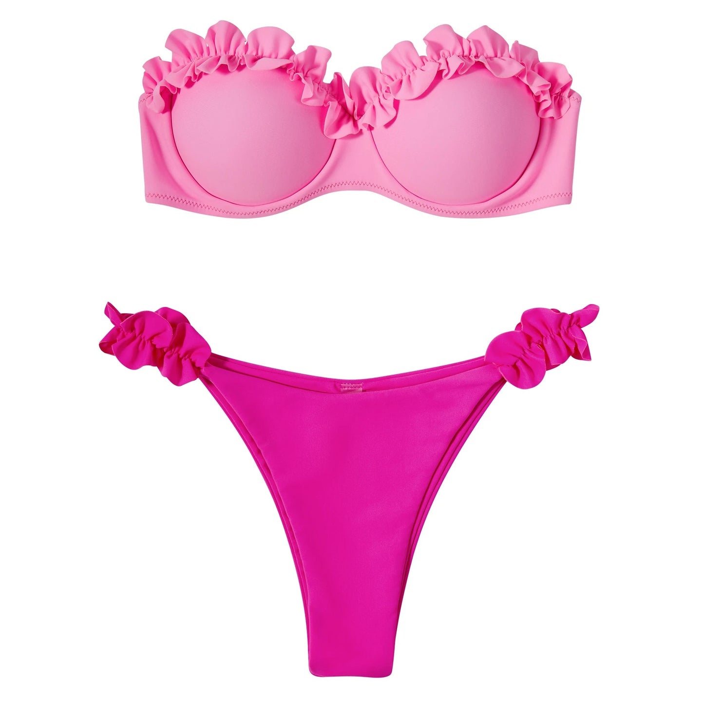 Bikini voor dames – strapless in verschillende prints en kleuren – zomer en strand