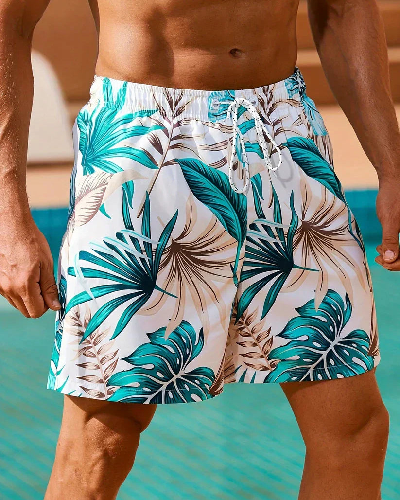 Zwembroek voor heren – elastische taille, zijzakken & sneldrogend materiaal