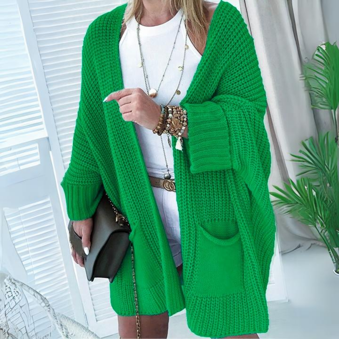 Oversized Gebreid Vest Met Zakken – De Perfecte Laag Voor Nonchalante Stijl