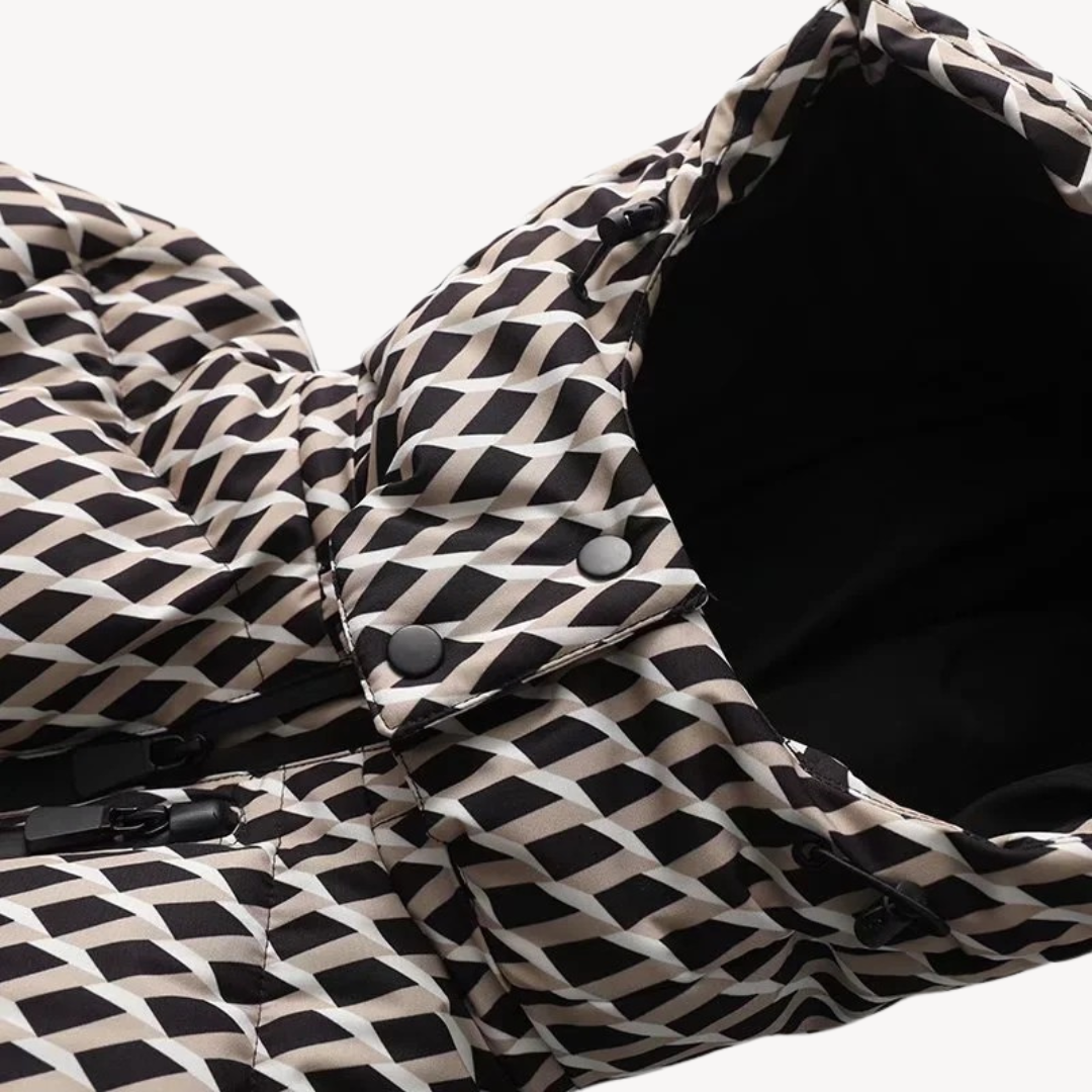 Dames Donsjas Met Bijpassende Riem