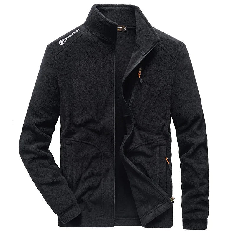 Fleece Herenjas Met Rits – Warme Outdoor Tussenjas Met Sportieve Uitstraling