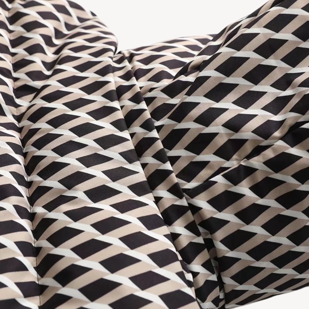 Dames Donsjas Met Bijpassende Riem