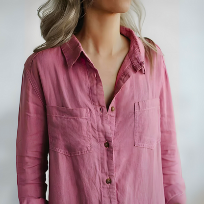 Luchtige Linnen Jumpsuit Met Knoopsluiting – Moeiteloze Everyday Chic