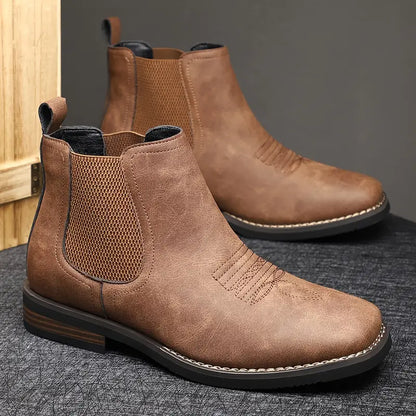 Heren Chelsea Boots Met Elastische Zijkant En Nette Afwerking