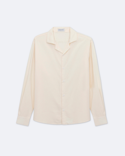 Gestreept Herenshirt Met Lange Mouwen – Open Kraag, Ademend & Voorjaar & Zomer