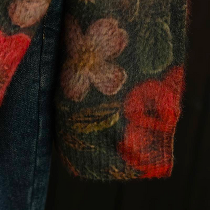 Gebreide Trui Met Bloemenprint – Boho Chique Herfstlook