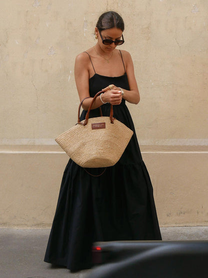 Elegante Rugloze Lange Jurk Voor Modebewuste Vrouwen – Luxe Stof, Tijdloze & Perfect Voor Avondgelegenheden Met Een Verfijnde Uiterlijk.