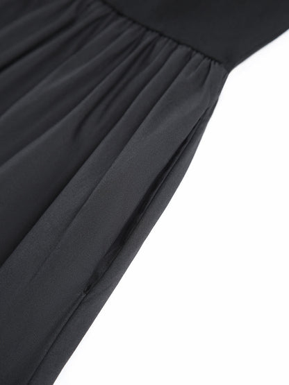 Lange Jurk Met Crew Neck Voor Vrijetijdsliefhebbers – Ademend Katoen, Tijdloos Design & Perfect Voor Iedere Casual Gelegenheid.