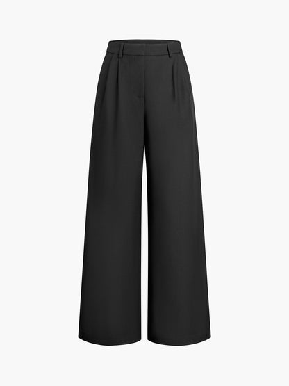 Stijlvolle Brede Pantalon Voor Moderne Vrouwen – Luxe Stof, Tijdloze & Comfortabele Pasvorm Voor Iedere Gelegenheid.