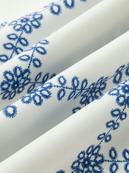 Elegante Geprinte Mouwloze Rokset Voor Modebewuste Dames – Zachte Stof, Speelse Strik & Perfect Voor Zomeruitjes Of Feestelijke Gelegenheden.