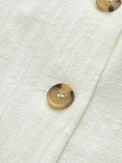 Katoenen Knoop-Voorkant Kort Jurk Voor Modebewuste Vrouwen – Ademende Stoffen, Flatterende Pasvorm & Ideaal Voor Zomerse Uitjes.