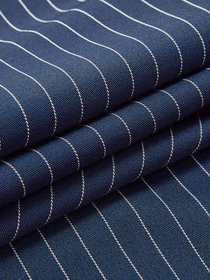 Gestreepte Plissé Pantalon Voor Vrouwen – Luchtig Polyester, Elegante Stijl & Ideaal Voor Zomerse Soirees.