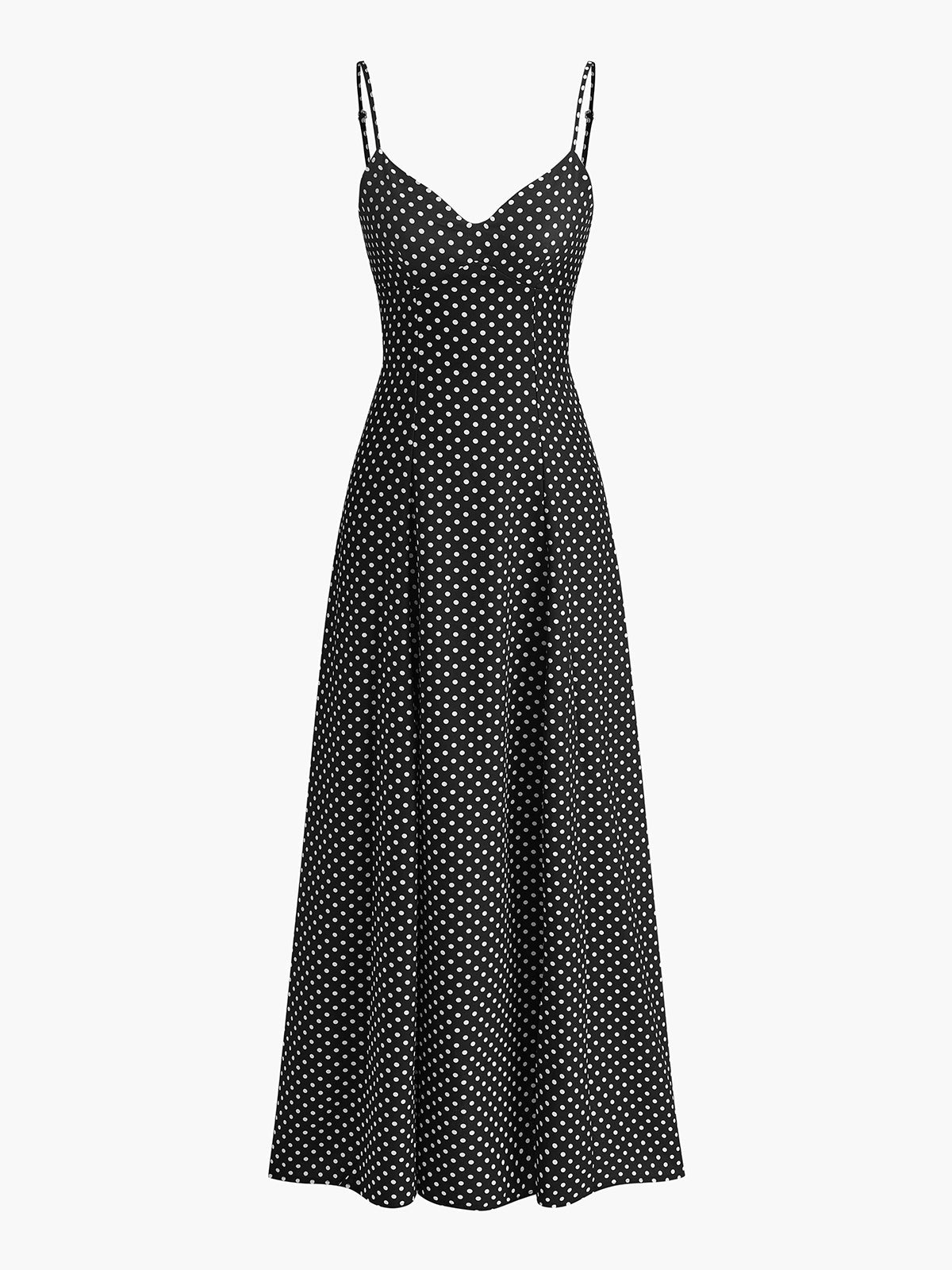 Polka Dot Sweetheart Cami Dress Voor Vrouwen – Ademend Katoen, Flatterende Pasvorm & Perfect Voor Zomerse Uitjes Met Een Vrouwelijke Touch.