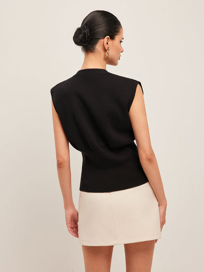 Stijlvol V-Hals Gebuttonde Trui Vest Voor Modebewuste Vrouwen – Luxe Stoffen, Veelzijdige Kleur & Elegante Casual Look Voor Elke Gelegenheid.