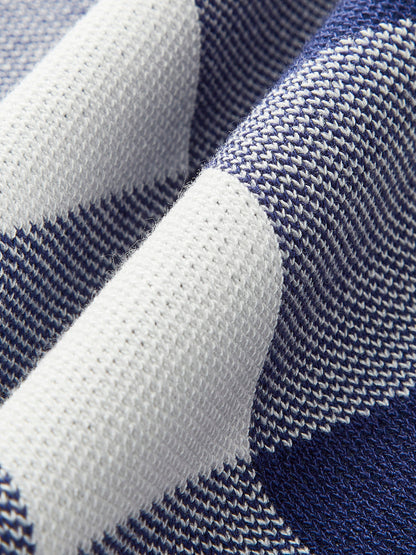 Set Met Ruitpatroon Voor Dames – Mouwloze Top & Elastische Shorts Voor Zomerlooks