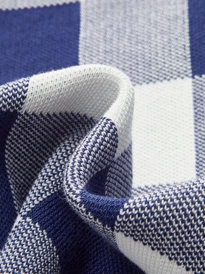 Set Met Ruitpatroon Voor Dames – Mouwloze Top & Elastische Shorts Voor Zomerlooks