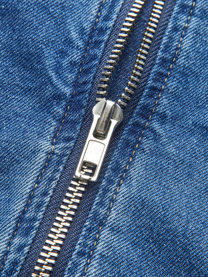 Denim Jurk Met Sweetheart Kraag Voor Vrouwen – Elegante Snit, Tijdloos Blauw & Perfect Voor Casual Uitjes Of Speciale Gelegenheden.