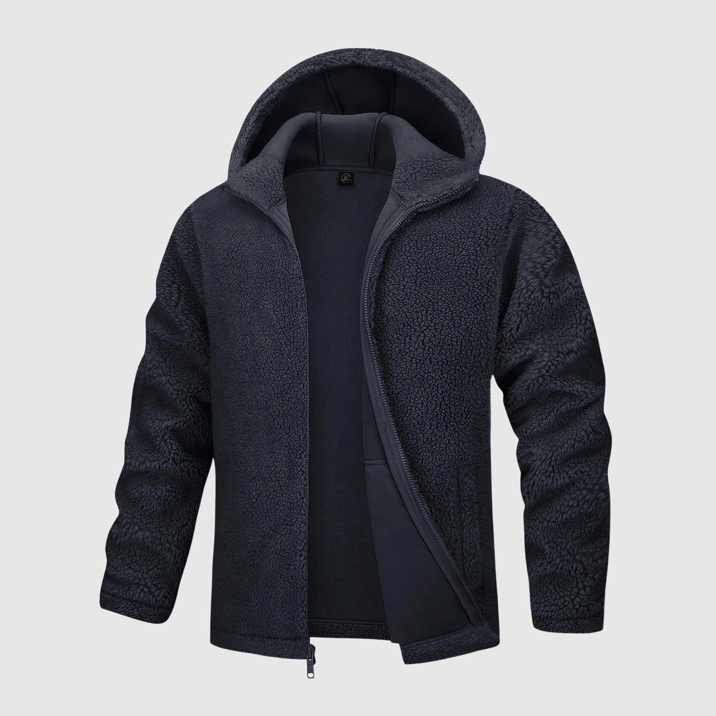 Heren Hoodie Van Sherpa Fleece – Ultieme Warmte En Comfort Voor Koude Dagen