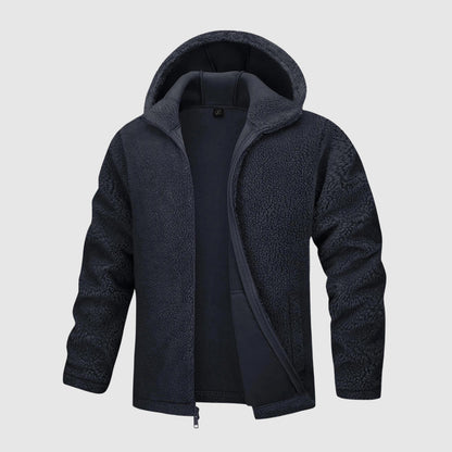 Heren Hoodie Van Sherpa Fleece – Ultieme Warmte En Comfort Voor Koude Dagen