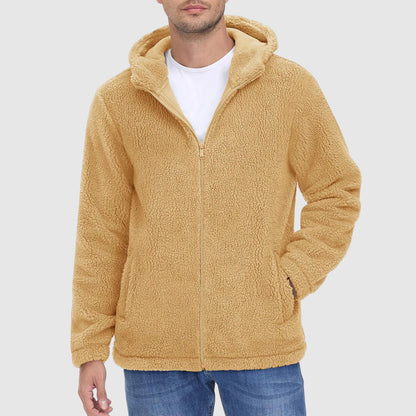 Heren Hoodie Van Sherpa Fleece – Ultieme Warmte En Comfort Voor Koude Dagen