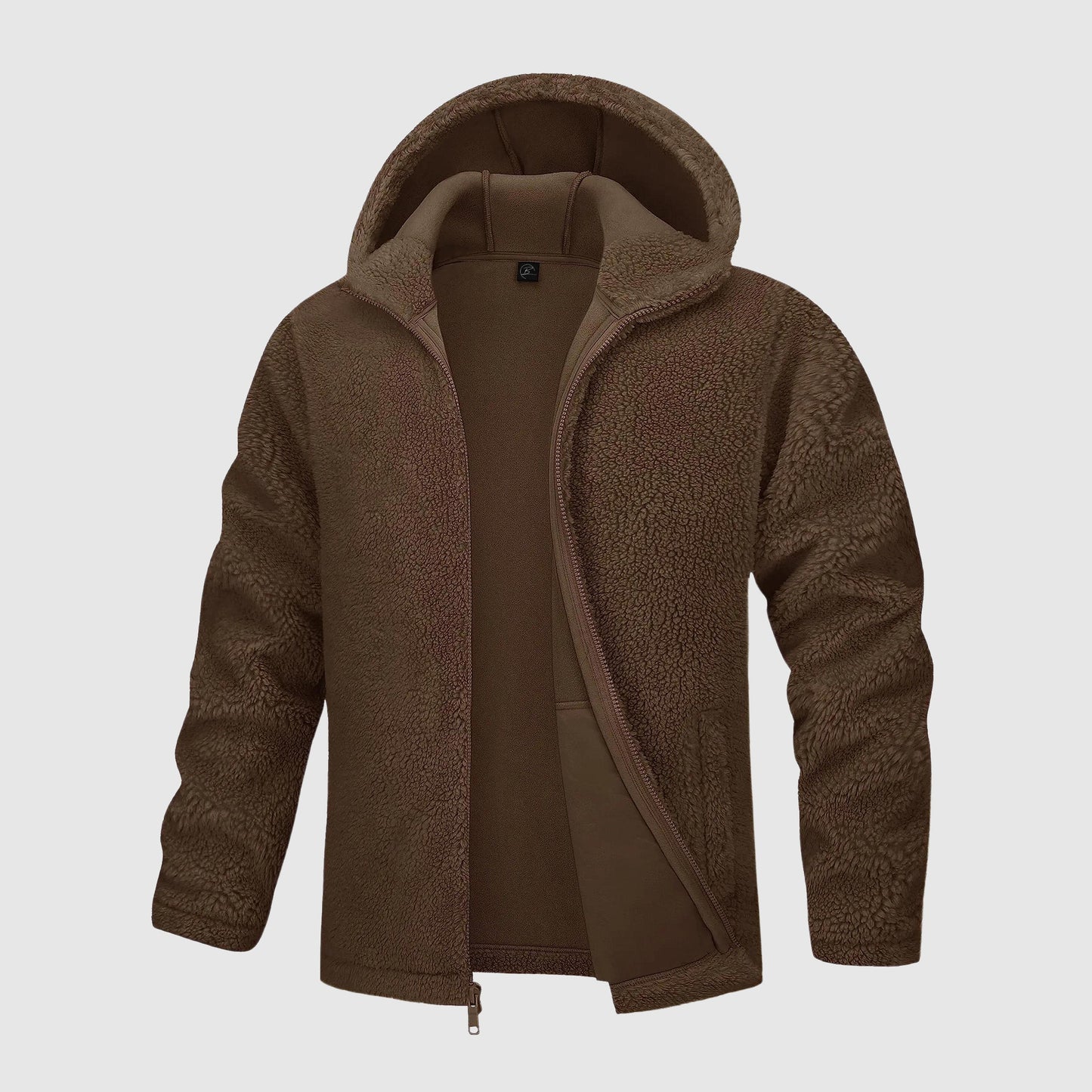 Heren Hoodie Van Sherpa Fleece – Ultieme Warmte En Comfort Voor Koude Dagen