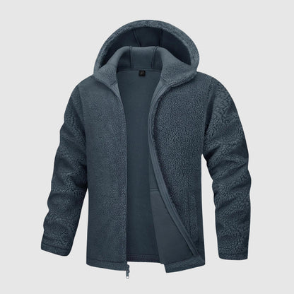 Heren Hoodie Van Sherpa Fleece – Ultieme Warmte En Comfort Voor Koude Dagen