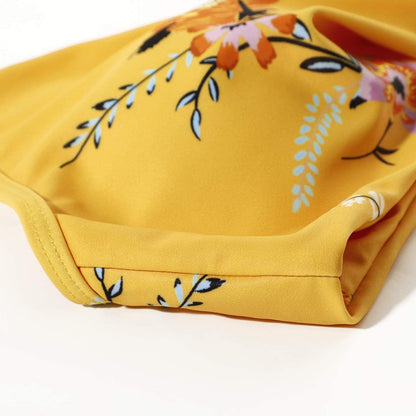 High-waist bikini met gekruiste top voor dames – corrigerende fit, verstelbaar & zomerproof