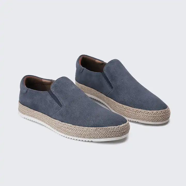 Heren instappers met espadrille zool – slip-on design, ademend & ideaal voor zomerlooks